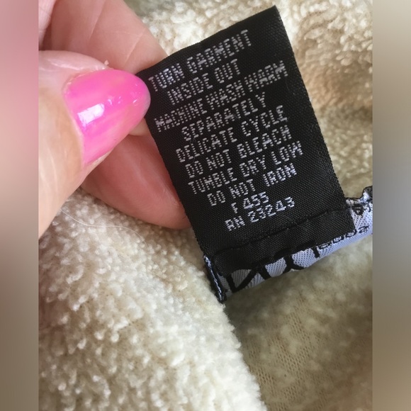 NY Jeans Cream Fleece Teddy Jacket - Picture 2 of 4